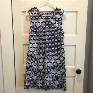 Banana Republic sleeveless stretch nautical dress